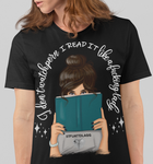 I don’ watch porrn, I read it like a fucking lady - White Font -Unisex Staple T-Shirt | Bella + Canvas 3001