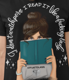 I don’ watch porrn, I read it like a fucking lady - White Font -Unisex Staple T-Shirt | Bella + Canvas 3001