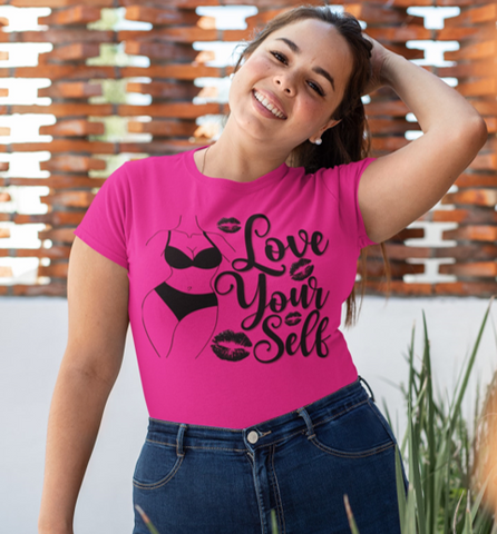 Love Yourself - Curvy Body- Unisex Staple T-Shirt | Bella + Canvas 3001 - Multiple Colors Avail.