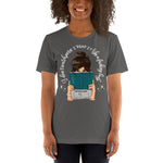 I don’ watch porrn, I read it like a fucking lady - White Font -Unisex Staple T-Shirt | Bella + Canvas 3001