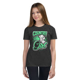 Country Girl (w/Boots) Youth Short Sleeve T-Shirt