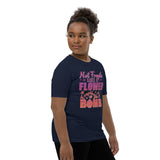 Not Fragile Like a Flower, Fragile Like a Bomb Youth Short Sleeve T-Shirt