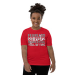 She Is Fearless, Beautiful, Full of Fire Youth Short Sleeve T-Shirt