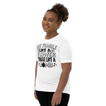 Not Fragile Like a Flower, Fragile Like a Bomb - Youth Short Sleeve T-Shirt