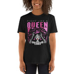 Fight Like a Queen - Breast Cancer Awareness (D2) - Unisex Basic Softstyle T-Shirt | Gildan 64000