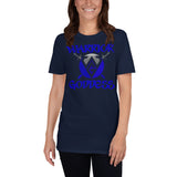 Warrior Goddess (Blue Logo) - Basic Softstyle T-Shirt | Gildan 64000