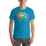 LGBT Rainbow Lips  - Unisex Staple T-Shirt | Bella + Canvas 3001 - Multiple Colors Avail.