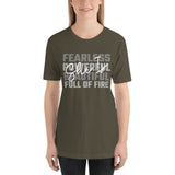 She Is Fearless, Powerful, Beautiful, Full of Fire Short-Sleeve Unisex T-Shirt