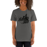 Biker Girl (w/heart) - Unisex Staple T-Shirt | Bella + Canvas 3001 - Multiple Colors Avail.