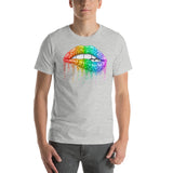 LGBT Rainbow Lips  - Unisex Staple T-Shirt | Bella + Canvas 3001 - Multiple Colors Avail.