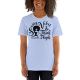 Sassy Vibes & Thick Thighs  - Unisex Staple T-Shirt | Bella + Canvas 3001 - Multiple Colors Avail.