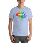 LGBT Rainbow Lips  - Unisex Staple T-Shirt | Bella + Canvas 3001 - Multiple Colors Avail.