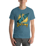 Surfing - Surfer Girl - Unisex Staple T-Shirt | Bella + Canvas 3001 - Multiple Colors Avail.