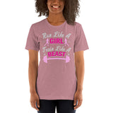 Run Like a Girl, Train Like a Beast - Unisex Staple T-Shirt | Bella + Canvas 3001 - Multiple Colors Avail.