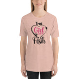 This Girl Loves to Fish - Unisex Staple T-Shirt | Bella + Canvas 3001 - Multiple Colors Avail.