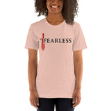 Fearless (Red Sword) - Unisex Staple T-Shirt | Bella + Canvas 3001 - Multiple Colors Avail.