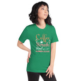 Coffee, Scrubs & Rubber Gloves - Unisex Staple T-Shirt | Bella + Canvas 3001 - Multiple Colors Avail.