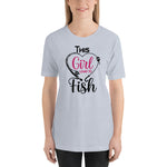 This Girl Loves to Fish - Unisex Staple T-Shirt | Bella + Canvas 3001 - Multiple Colors Avail.