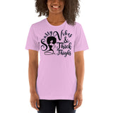 Sassy Vibes & Thick Thighs  - Unisex Staple T-Shirt | Bella + Canvas 3001 - Multiple Colors Avail.