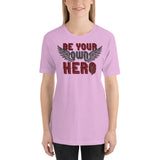 Be Your Own Hero (Red/Gray) - Unisex Staple T-Shirt | Bella + Canvas 3001 - Multiple Colors Avail.