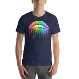 LGBT Rainbow Lips  - Unisex Staple T-Shirt | Bella + Canvas 3001 - Multiple Colors Avail.