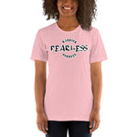 Fearless - Warrior Goddess - (White Border)  - Unisex Staple T-Shirt | Bella + Canvas 3001 - Multiple Colors Avail.