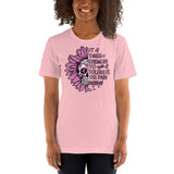 Breast Cancer Awareness - It Takes Strength to Tolerate the Pain Every Day  - Unisex Staple T-Shirt | Bella + Canvas 3001 - Multiple Colors Avail.