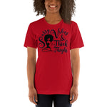 Sassy Vibes & Thick Thighs  - Unisex Staple T-Shirt | Bella + Canvas 3001 - Multiple Colors Avail.